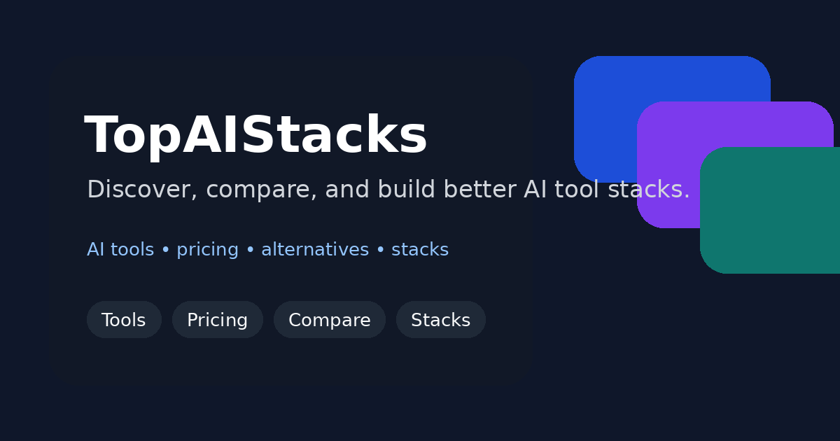 TopAIStacks — Find the Right AI Tool Stack for Your Workflow